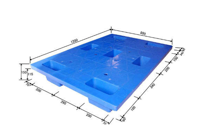 七脚平板塑料托盘1208.